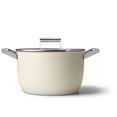 thumbnail image 1 of Smeg Cream 8-Quart 10-Inch Casserole Dish with Lid, 1 of 4