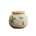 thumbnail image 1 of Hand-painted Tea Canister Household Ceramic Storage Container Small Portable Tea Tin, 1 of 7