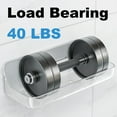 thumbnail image 4 of Adhesive Shower Caddy, 2 Pack Acrylic Bathroom Shelves, No Drill Wall Mount Organizer Storage Shelf, 4 of 6
