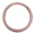 thumbnail image 3 of 38cm Soft Plush Car Steering Wheel Cover Stylish Breathable Comfortable Grip Pink, 3 of 8