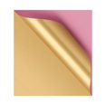 thumbnail image 1 of 20 Sheets Double Sided Golden Flower Wrapping Paper Waterproof Gift Packaging Florist Bouquet Wraps, 58X58cm, 1 of 5
