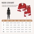 thumbnail image 4 of Fotbe Red Maple Leaf Pattern Long Sleeve Pajama Set for Women,Sleepwear Set,2-piece Loungewear Set,Soft PJs Comfy Nightwear with Pockets -X-Large, 4 of 7