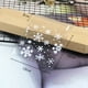 thumbnail image 2 of EeaseMX 200 bolsas de plástico transparentes con forma de copos de nieve blancos, con cierre autoadhesivo, para dulces, galletas y postres (10 x 10), 2 of 8