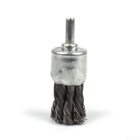 Stainless Steel Crimped Wire End Brush – 1/4-Inch Shank For Die Grinder Or Drill, Single Brush By Mercer