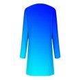 thumbnail image 7 of Annhoo Mini Dresses for Women Fall Casual Long Sleeve Round Neck Silt Dress Fashion Gradient Colour Dress, 7 of 7