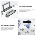 thumbnail image 4 of ship blue sails anchors white Luggage Cover Anti Scratch, Elastic Suitcase Protector Suitcase Covers for Luggage Fits 18-32 Inch Luggage, 4 of 5