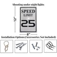 thumbnail image 2 of Speed Limit 10 MPH Sign, Slow Down Sign, Engineer Grade Reflective Sheeting, Rust Free Aluminum, Weather Resistant, Waterproof, Fade Resistant, 12" x 8" (White-10 MPH), 2 of 5