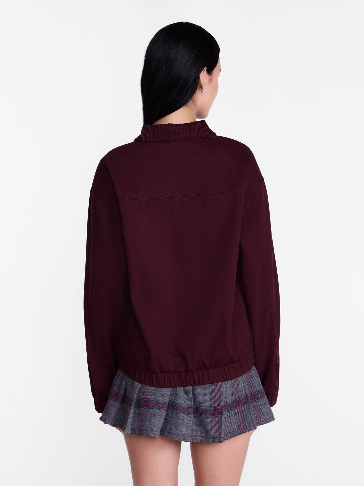 Madden NYC Women's Cotton Twill Bomber Jacket, Sizes XXS-XXL