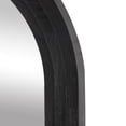 thumbnail image 4 of DecMode 28" x 51" Black Handmade Wavy Wall Mirror with Dimensional Carved Frame, 4 of 9