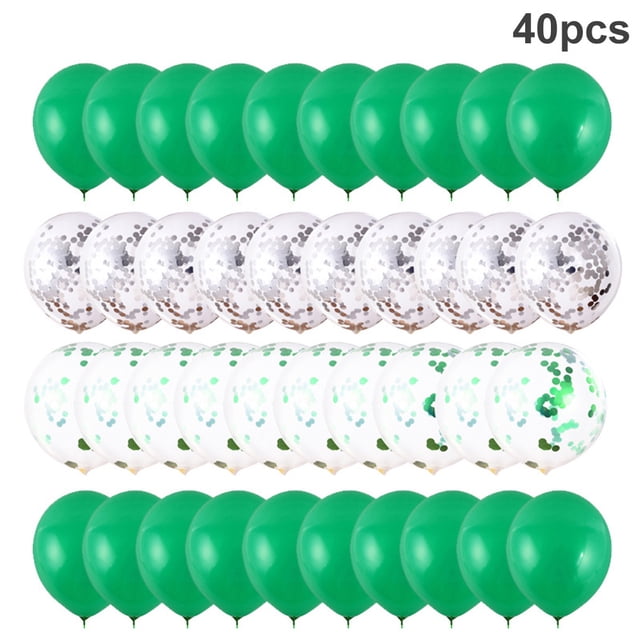 Injueey Globos de látex metálicos de 12 pulgadas, globos dorados, cromados, dorados, rosas, decoraciones para bodas, Globos, suministros para fiestas Kits de decoración para fiestas Verde Injueey HA002067-06