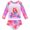 Type B, variant on GYRATEDREAM Toddler Baby Girls Two Piece Bikini Swimsuit Kids Mermaid Ruffle Swimwear Long Sleeve UPF 50 Sun Protection Bathing Suits Set for 3-9 Years