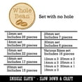 thumbnail image 2 of Whole Bean Coffee Label Wood Mini Charms Shapes DIY Craft Jewelry - No Hole - 14mm (26pcs), 2 of 7