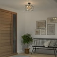 thumbnail image 7 of Artika Imperium 6 Lights Semi-Flush Mount Light Fixture Black and Gold, 7 of 7