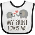 thumbnail image 3 of Inktastic My Aunt Loves Me Boys or Girls Baby Bib, 3 of 4