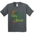 thumbnail image 3 of Inktastic St. Patrick's Day Not Lucky Just Blessed with Clover Youth T-Shirt, 3 of 5
