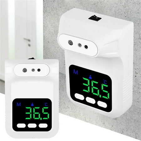 

ERTUTUYI Wall Thermometer Digital Temperature Tester Reads Real-Time At Home And Office White