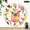 10x10in, variant on BCIIG Berry Lemon Soda Jar Doodle Pattern No AA Battery Lncluded, Battery Operated (AA Not Included) Wall hanging decor, Lobby Corridor Dining Room Bedroom Office Classroom