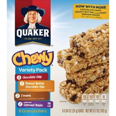 3PK Quaker Oats Chewy Granola Bars Variety Pack (31188)