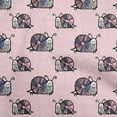 thumbnail image 1 of oneOone Cotton Poplin Twill Pastel Pink Fabric Wreath Personalized Name Sewing Craft Projects Fabric Prints By Yard 56 Inch Wide, 1 of 6