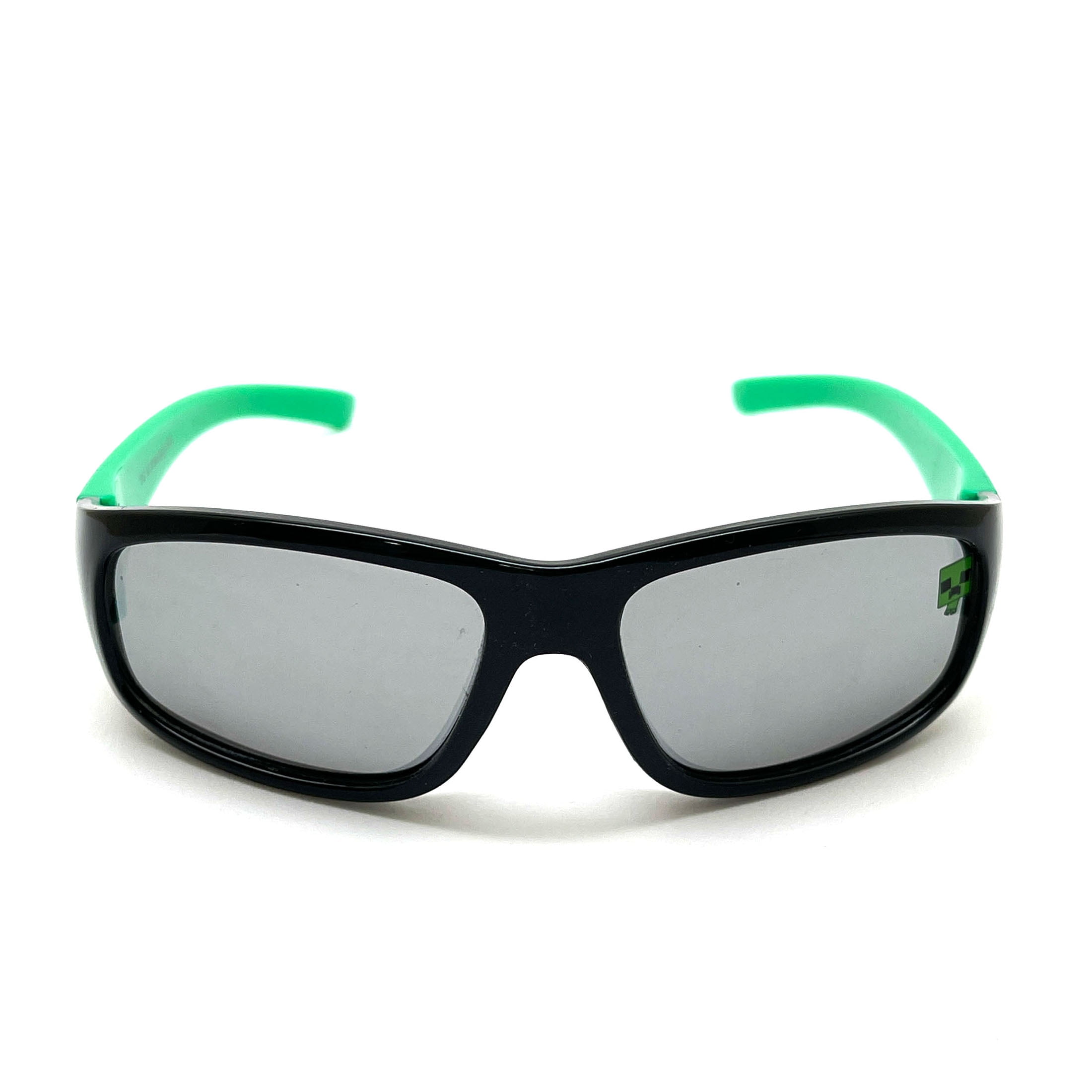 Minecraft Boy's Fashion Sunglasses with Zippered Pouch and Carabiner