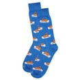 thumbnail image 3 of MeMoi Men's Festive Walrus Novelty Crew Socks - Mens - Male, 10-13, Blue, 3 of 6