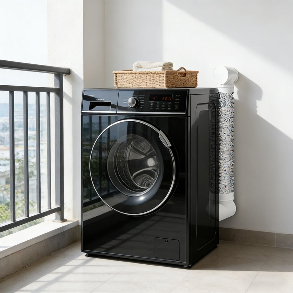 90 Degree Dryer Vent Elbow with Hose Practical Dryer Air Fitting Quick Connecting Exhaust Hose Easy to Install