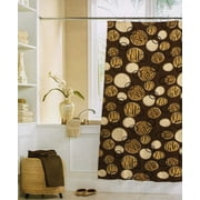 Crystal Bay vinyl Shower Curtain Exotic circles