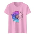 thumbnail image 6 of Women's Workout Tee - Athletic Plus Size Top - Short Sleeve Cotton - Trendy 2025 Design | Baberdicy | Womens Fashion Workout T Shirts Athletic Plus Size Tops Summer Trendy (Pink | XXL), 6 of 9