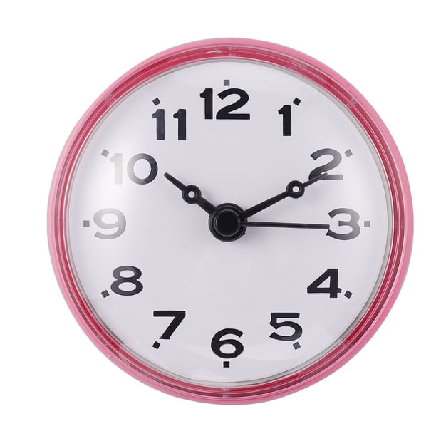 FELTECHELECTR 1 reloj de pared para baño, impermeable, con ventosa, antivaho.