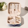 thumbnail image 6 of Koala Travel Portable Square Jewelry Box Organizer for Rings, Earrings, Necklaces, Bracelets, etc. for Girls and Women, 6 of 6