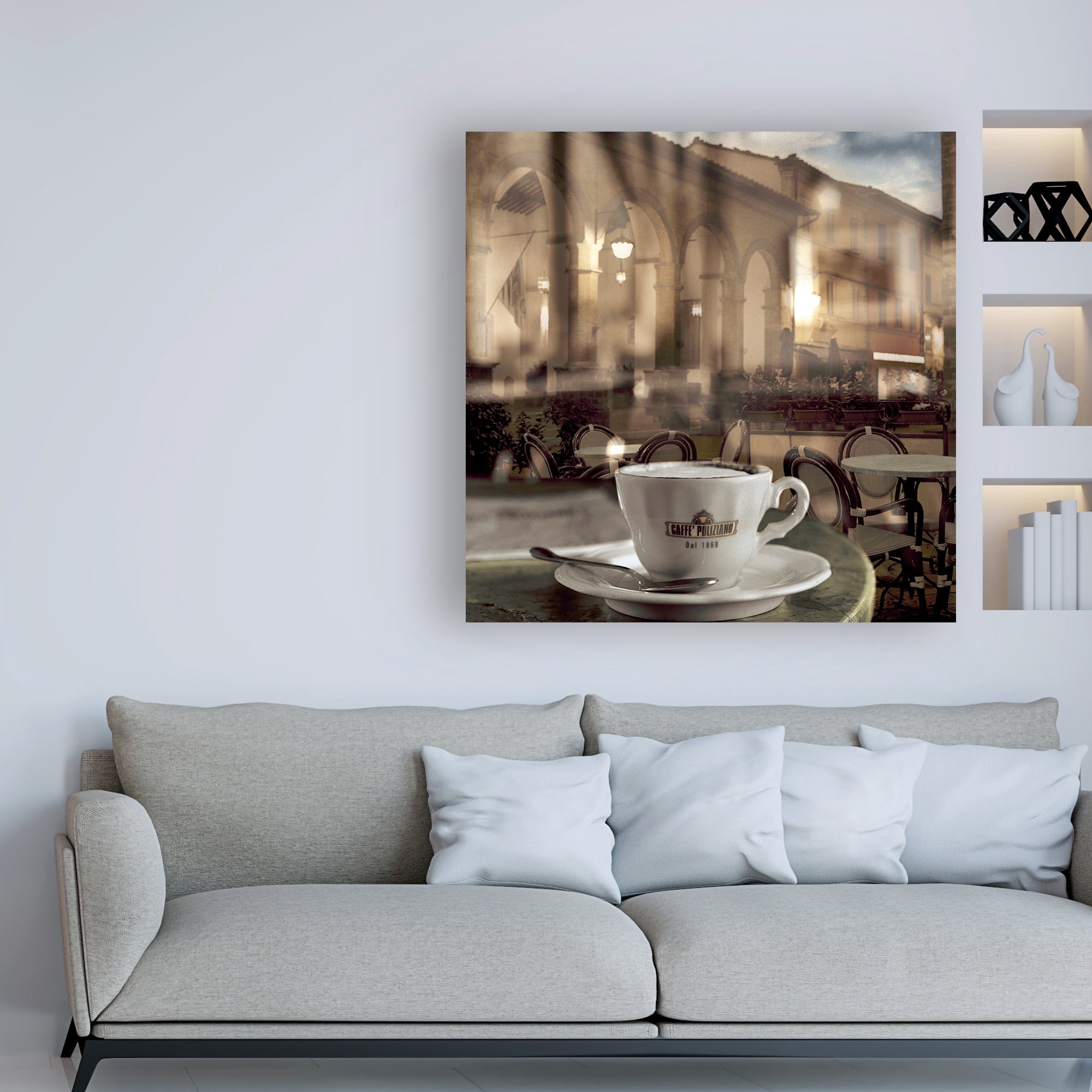 Trademark Fine Art 'Montepulciano Caffe #1' Canvas Art by Alan Blaustei