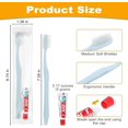 thumbnail image 2 of YWC-Disposable Toothbrushes with Toothpaste, Light Blue Toothbrush and Toothpaste, Individually Packaged, Suitable for Hotels, Homes, Camping, and Travel (50-Pack), 2 of 4