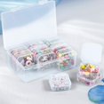 thumbnail image 3 of Bicuces 24 Pcs Bead Organizer Boxes Small Plastic Craft Storage Organizer Storage Cases Mini Clear Boxes Rectangular Containers with Hinged Lids for Beads Jewelry Rhinestones DIY Craft Nail, 3 of 5
