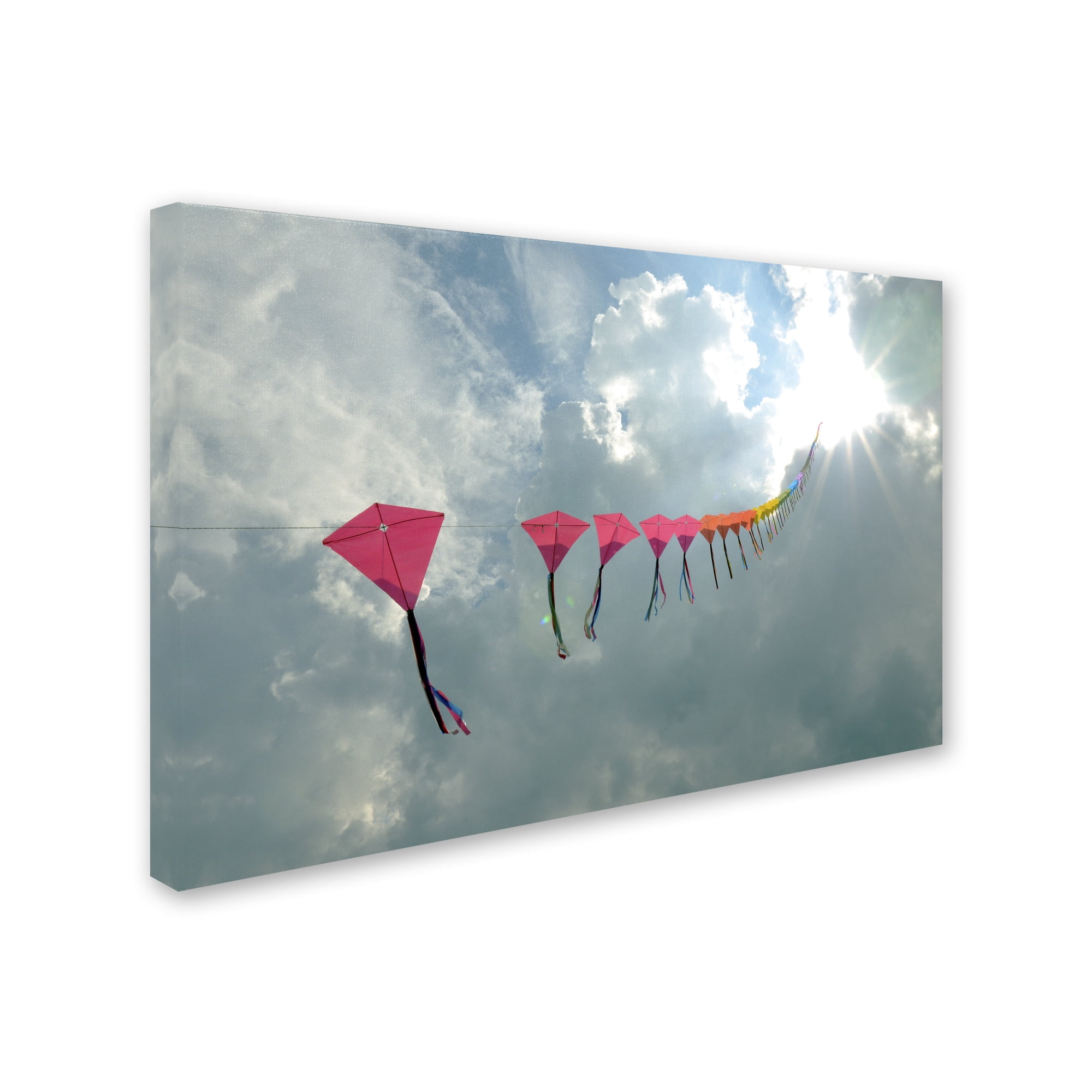 Trademark Fine Art "Kites to Heaven" Canvas Art by Kurt Shaffer