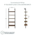 thumbnail image 2 of Nathan James Theo Industrial 5-Shelf Reclaimed Wood Ladder Bookcase with Oak Open Shelves and Black Metal Frame, 2 of 9