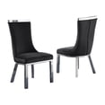 thumbnail image 2 of Clear Glass 9pc Dining Set with Silver Stainless Steel and 8 Chairs, 2 of 4