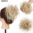 thumbnail image 2 of Pièce de Cheveux Chignon Bouclé Ondulé Synthétique Élastique Duveteux Updo Beigne Extensions de Cheveux, 2 of 7