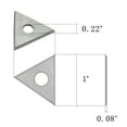 thumbnail image 3 of Paint Scraper Carbide Blades Double-Edged Reversible Replacement Blade (1" Triple-Edge Triangle), 3 of 6