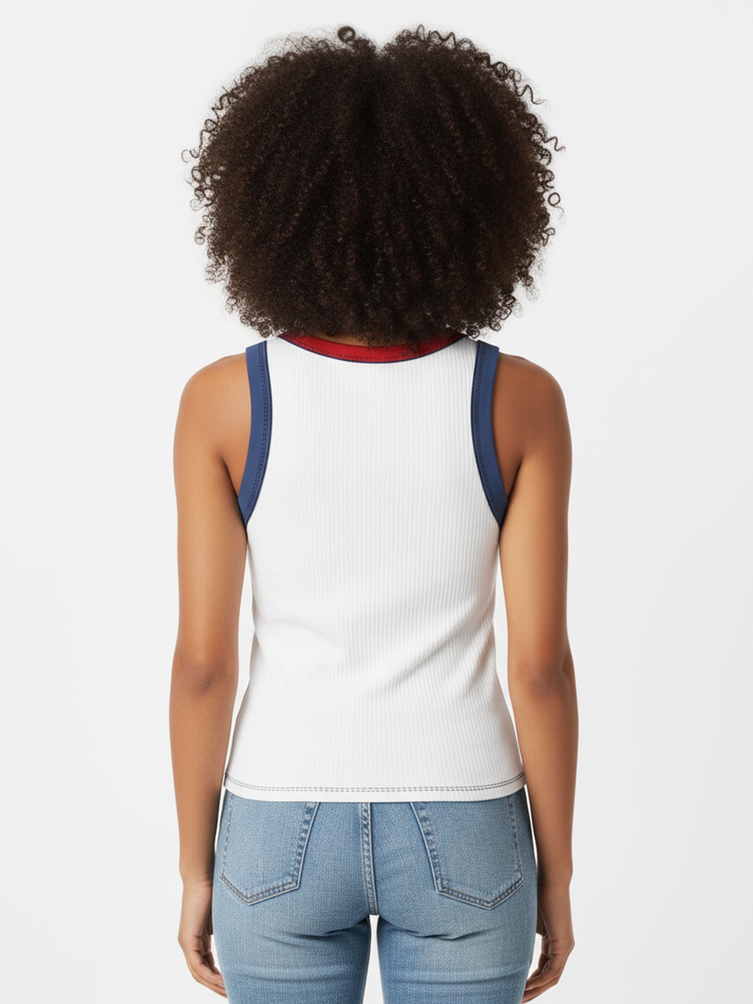 Disney Women's Mickey USA Flag Graphic Tank Top, Sizes XXS-XXL