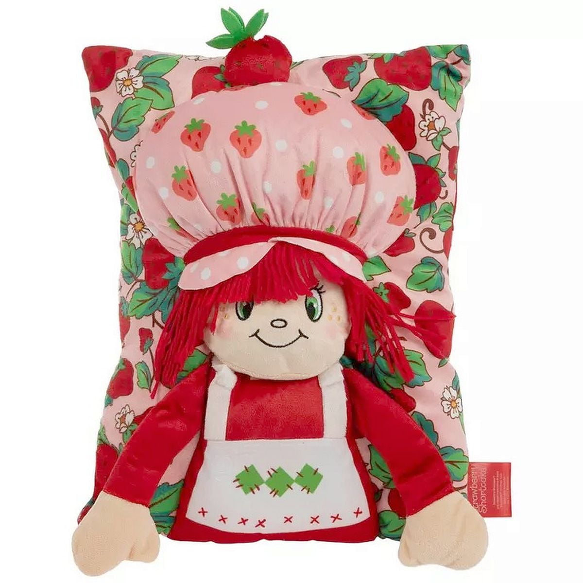 Strawberry Shortcake Girl's 3D Character Plush Snuggle Pillow, 11" X 15"