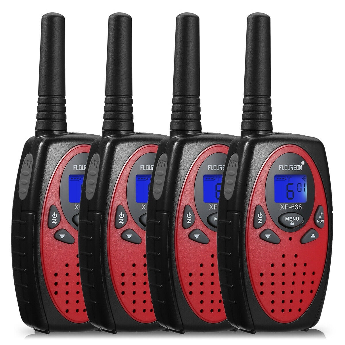 4 Pack 22 Channel Walkie Talkies UHF462467MHz TwoWay Radio 3KM