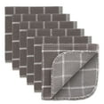 thumbnail image 1 of Design Imports CAMZ12807 GRAY WINDOWPANE SCRUBBER DISHCLOTH SET/6, 1 of 3