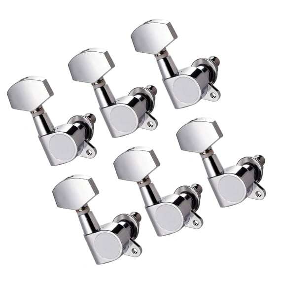 6Pcs Guitar Tunings Tuners Replacement Zincs Alloy Guitar Tunings Pegs Machine Head Knobs