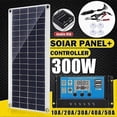 thumbnail image 2 of 12V 300W Solar Panel System with Controller for Battery Charging off Grid Setup, 2 of 5
