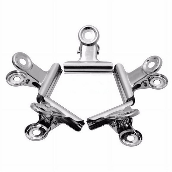 Clips Bulldog 20mm Mini Clip en Acier Inoxydable pour Photos Notes de Message Fournitures de Bureau à Domicile Pince V0Q3