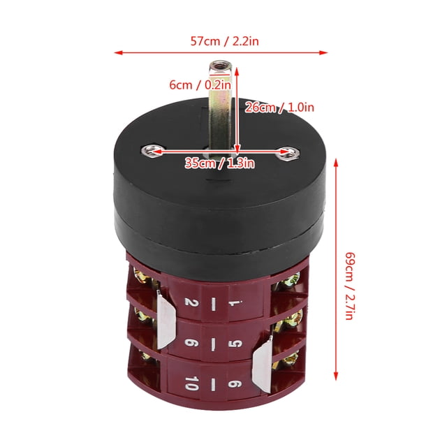 Interruptor inverso delantero, 220V / 380V 32A Cambiador de neumáticos Motor de la máquina Interruptor inverso delantero Interruptor del pedal de la mesa Amonsee No