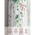 thumbnail image 5 of Teal Summer Eucalyptus Leaves Sheer Curtains 96 Inch Length 2 Panels Set, Spring Botanical Watercolor Voile Window Treatment Semi Sheer Long Curtains Drapes for Bedroom/Living Room/Kitchen 52"x96"x2, 5 of 7