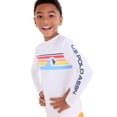thumbnail image 3 of U.S Polo Assn. Boys Long Sleeve Chest Stripe Rashguard, Sizes 4-18, 3 of 5