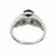 thumbnail image 4 of HeartsAndYou 2.3ct Natural Sapphire Diamond Solitaire with Accents Ring 14k SOLID White Gold, 4 of 9