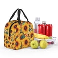 thumbnail image 5 of Honeii Colorful Bohemian Sunflower Print Lunch Bag Women, Lunch Box Lunch Bag for Women Adult Men, Small Leakproof Cute Lunch Tote Large Capacity Reusable, 5 of 8